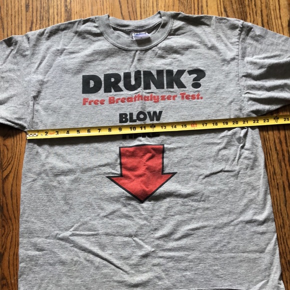 Gray men’s humorous t shirt size XL - Picture 5 of 6